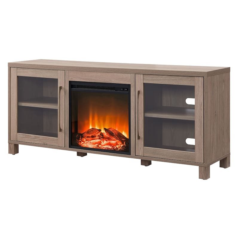 Quincy TV Stand with Fireplace Insert