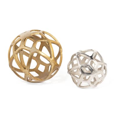 Vyan Decorative Metal Orb Sculpture