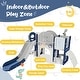 preview thumbnail 2 of 43, 9 in 1 Toddler Slide Set, Toddler Climber Slide Playset with Arch Tunnel, Ring Toss, Drawing Whiteboardl and Basketball Hoop