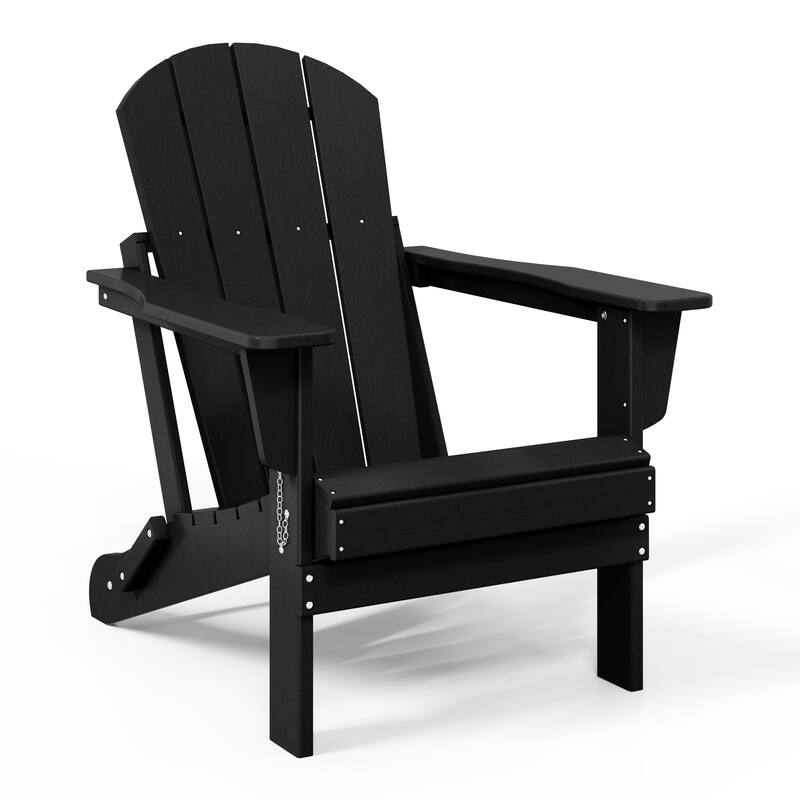 Laguna Outdoor 5-Piece Adirondack Chair With Square Coffee Table Conversation Set