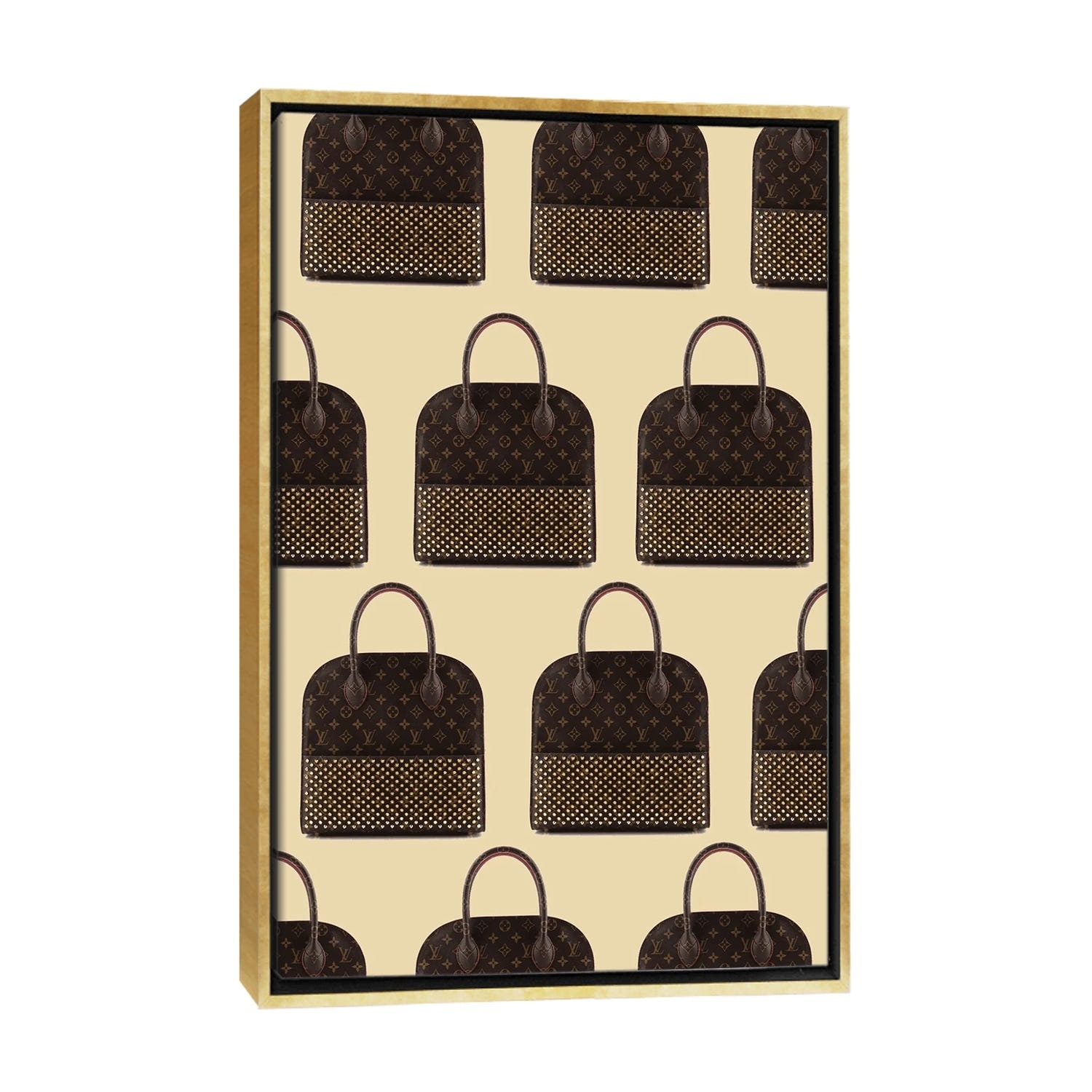 iCanvas Louis Vuitton Louboutin Bag by Julie Schreiber Framed