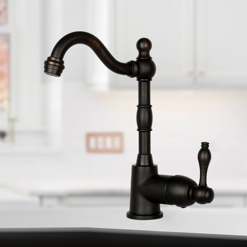 One-Handle Widespread Kitchen Bar Faucet - Oil Rubbed Bronze