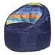 preview thumbnail 2 of 1, Heritage Kids Striped Toddler Bean Bag Chair