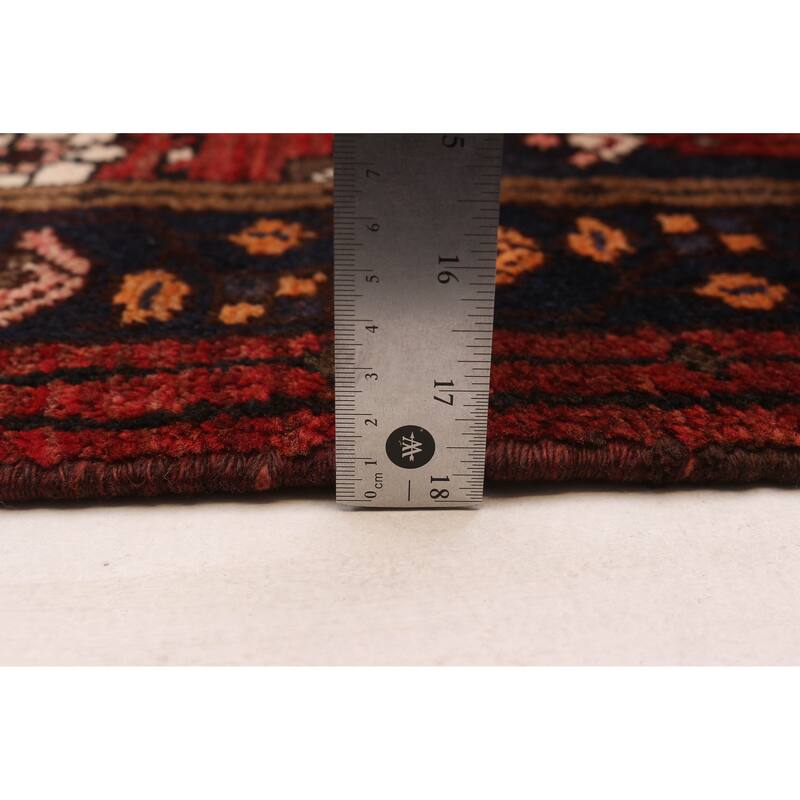 ECARPETGALLERY Hand-knotted Andelz Red Wool Rug - 3'6 x 9'10