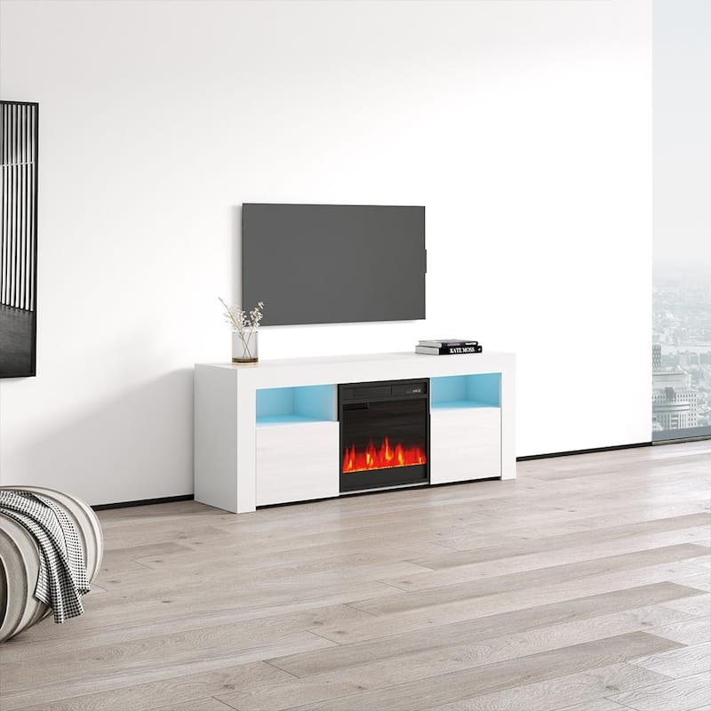 Copper Grove Qorasuv 58-inch Electric Fireplace TV Console