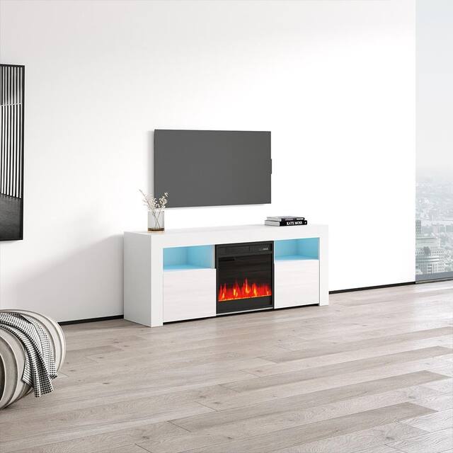 Copper Grove Qorasuv 58-inch Electric Fireplace TV Console