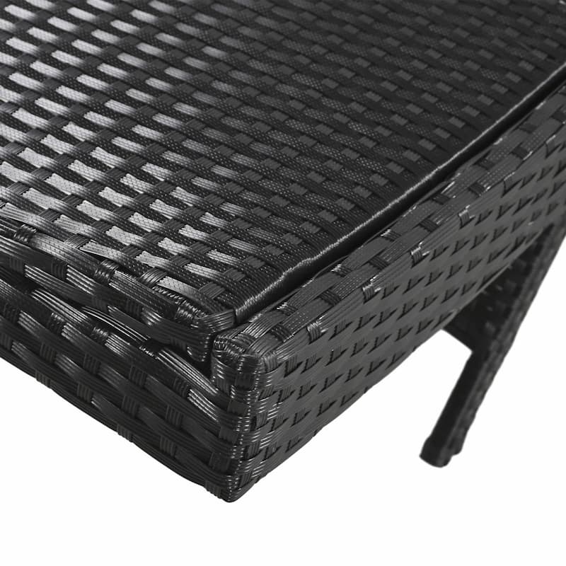 Outdoor Wicker Chaise Lounge Chairs Set of 2