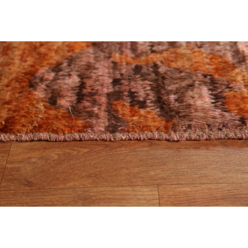 Tribal Moroccan Oriental Wool Area Rug Hand-knotted Living Room Carpet - 8'3" x 9'10"