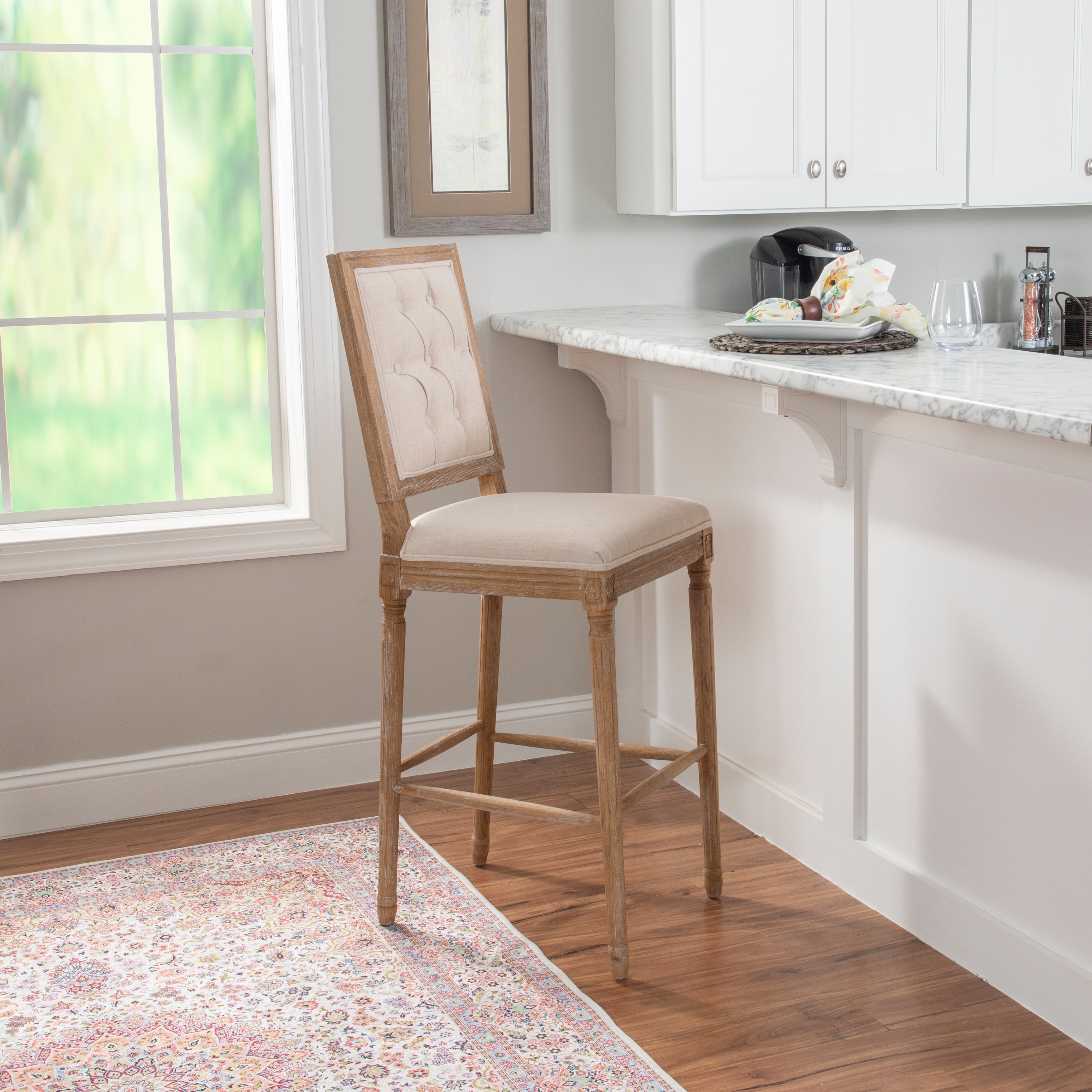 Square back outlet bar stools