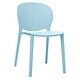 preview thumbnail 2 of 4, Gyna 14 Inch Kids Side Chair, Dotted Backrest, Armless, Set of 4, Blue