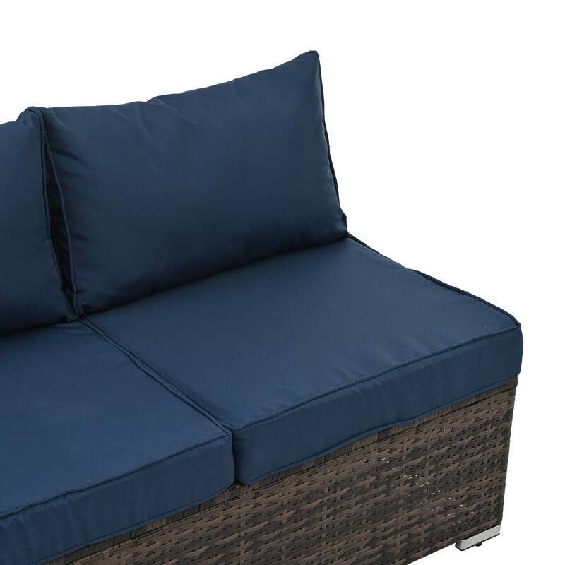 Outdoor Wicker Weaving Conversation Combo Set of 4