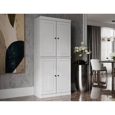 Palace Imports 100% Solid Wood 6-shelf Bookcase with Doors