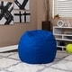 preview thumbnail 67 of 157, Small Refillable Bean Bag Chair for Kids and Teens Royal Blue