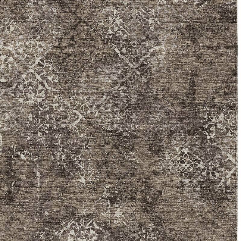 HomeRoots Floral Transitional Rectangle Outdoor Rug