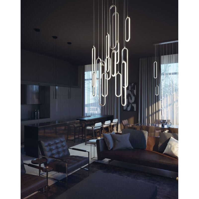 AFX SIEP99LAJD1RND12 Pendant 18" Wide LED Multi Light Pendant