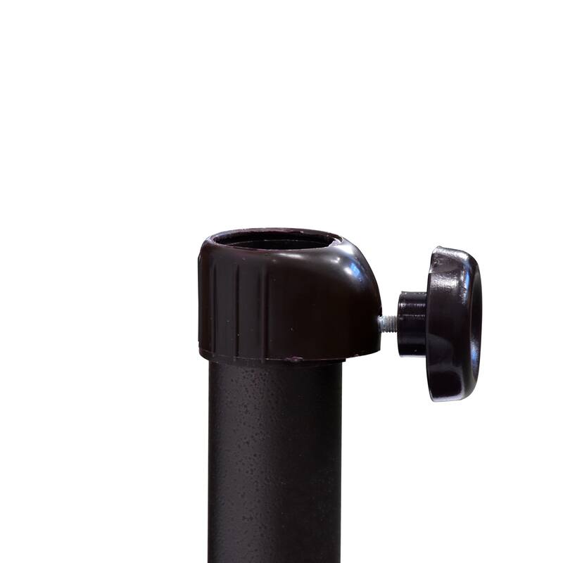 North Bend 75-pound Round Concrete Weighted Powdercoated Steel Umbrella Base With Wheels by Havenside Home