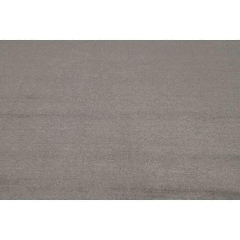 Hand Knotted Oriental 100% Wool Carpet Tribal Tribal Greys & Charcoal Gabbeh Area Rug - 12' 1'' X 9' 1''