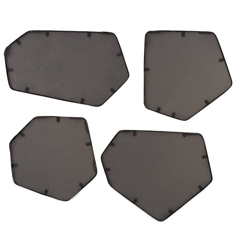 Uttermost Linneah Black Mirrors (Set of 4) - 12.125"W x 20.25"H x 1"D