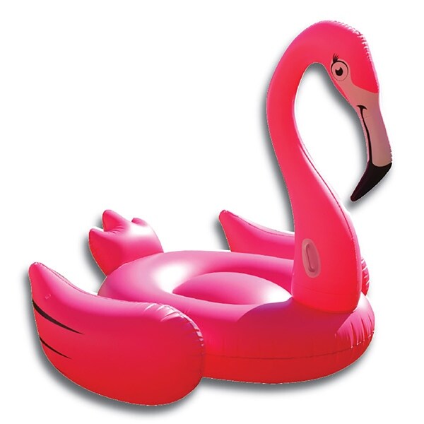 Inflatable 6.5 ft. Giant Pink Flamingo Pool Float - Multi ...