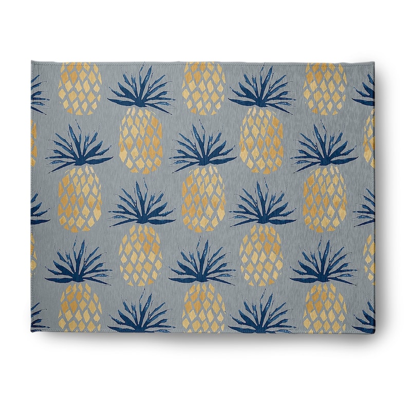 Pineapple Stripes Indoor/Outdoor Rug - Pretty Grey - 8' x 10'