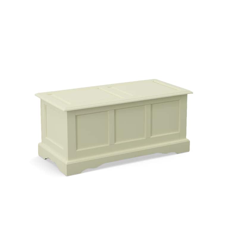 Devonshire Antique Ivory Blanket Chest - Antique Ivory - Wood