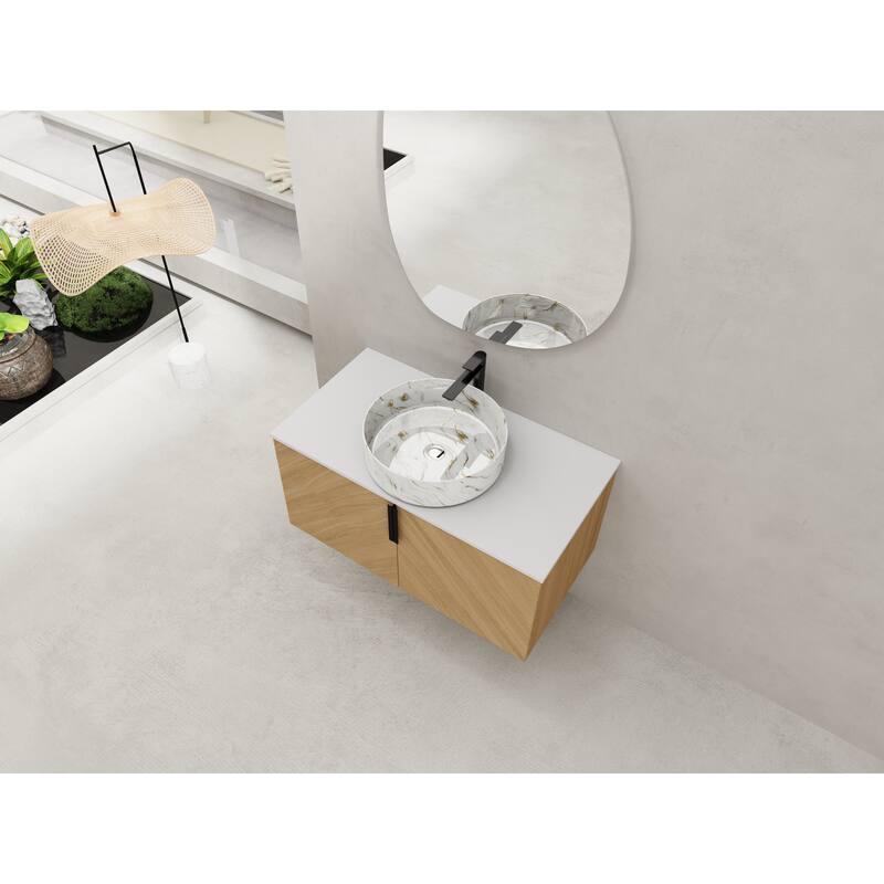 6 Piece Wooden Dining Table Set, Wooden Dining Table with 4 Upholstered Chairs and Bench for 6 People