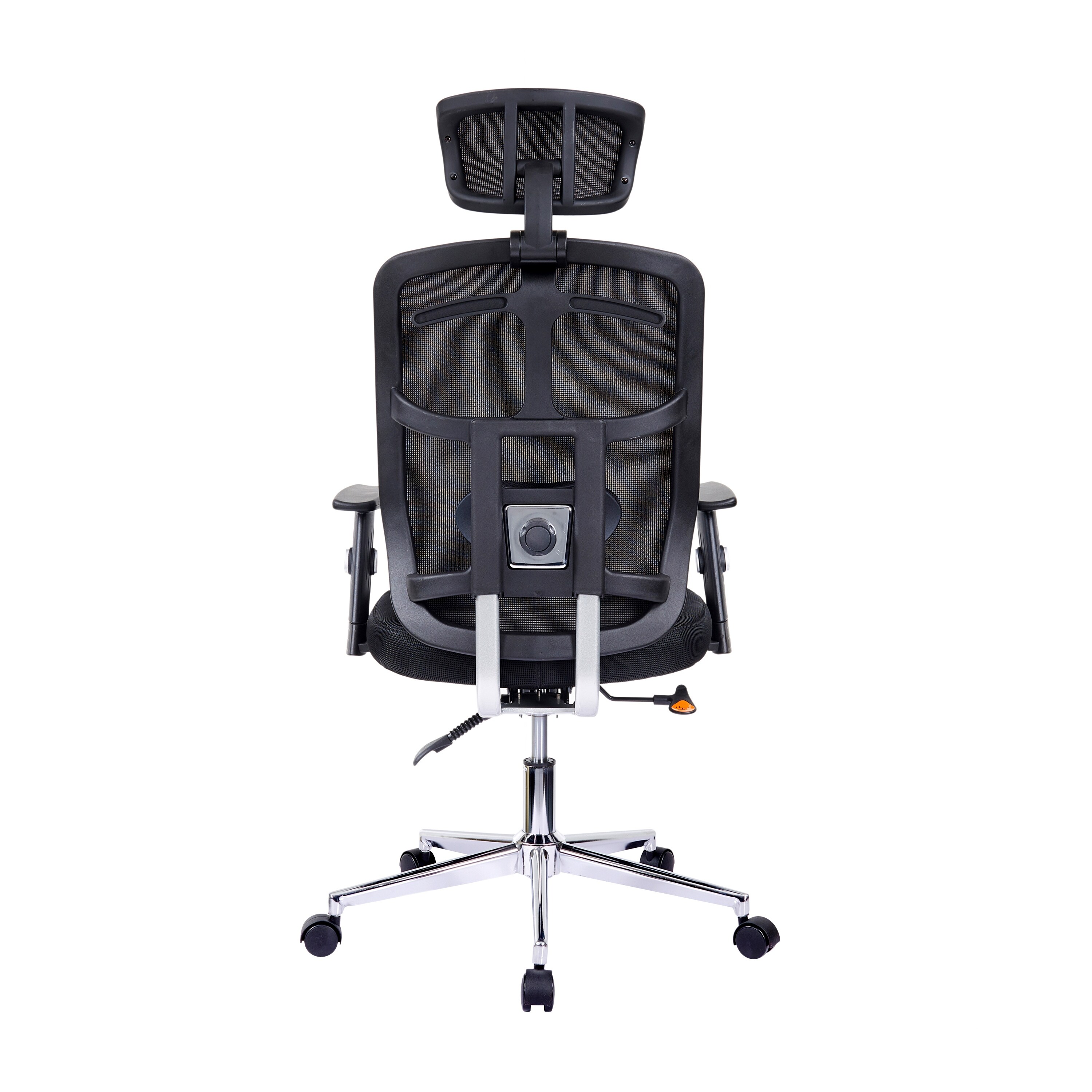 Office chair back outlet adjustment mechanism
