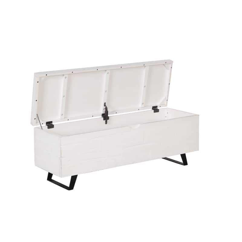 Broadmore 46-inch Acacia Wood Storage Bench