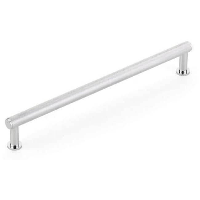 Schaub and Company Pub House 8" Center to Center Diamond Knurled Bar - Polished Chrome