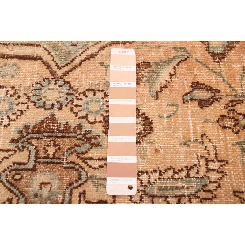 ECARPETGALLERY Hand-knotted Antalya Vintage Tan Wool Rug - 5'2 x 11'0