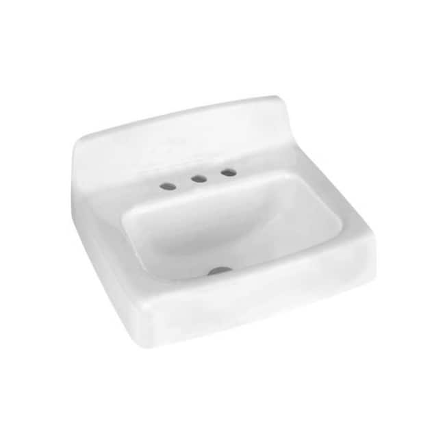 American Standard Regalyn Wall Mounted Cast Iron Utility Sink with 20" - White
