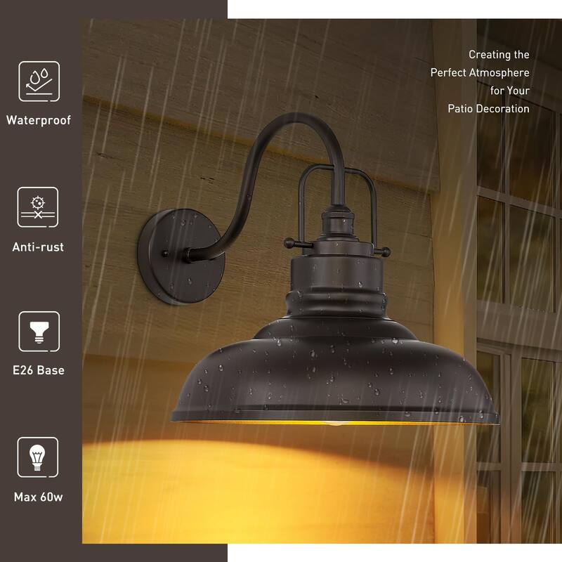 Farmhouse Outdoor Wall Sconce Barn Light for Porch Patio