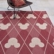 preview thumbnail 3 of 4, Licensed Disney Mickey Mouse Red/ Cream Modern Argyle Flatweave Indoor/ Outdoor Area Rug