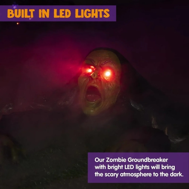 Halloween Zombie Groundbreaker with Sound and Flashing Eyes