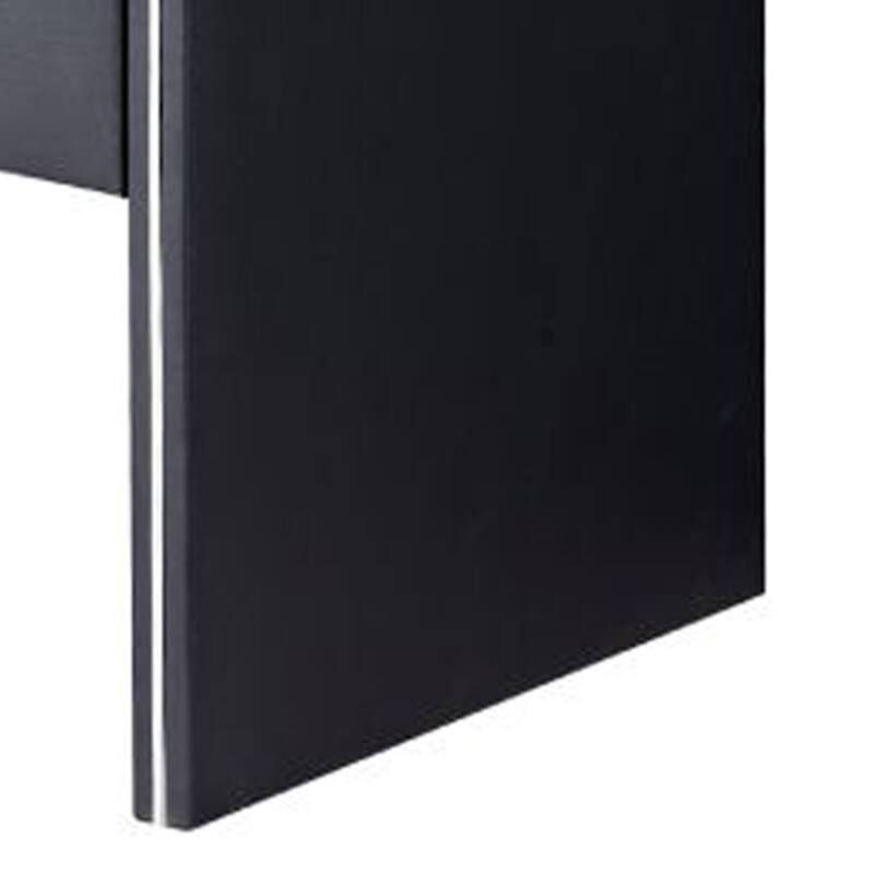 Black 1 Drawer 21 in. W Nightstand with Sturdy Hardware and Ample Storage