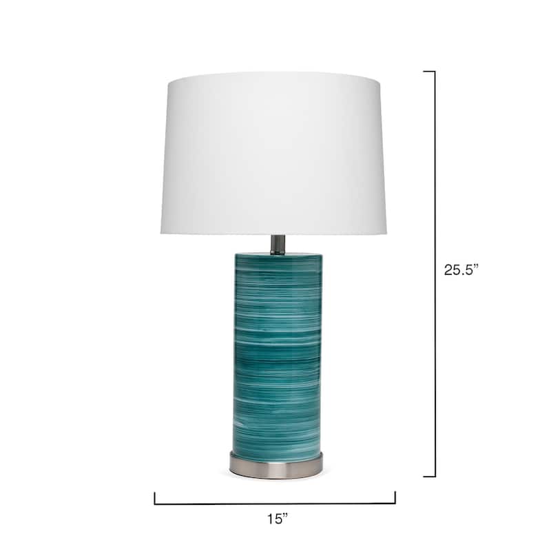 Alden Decor Jackson Hand-Blown Glass Table Lamp