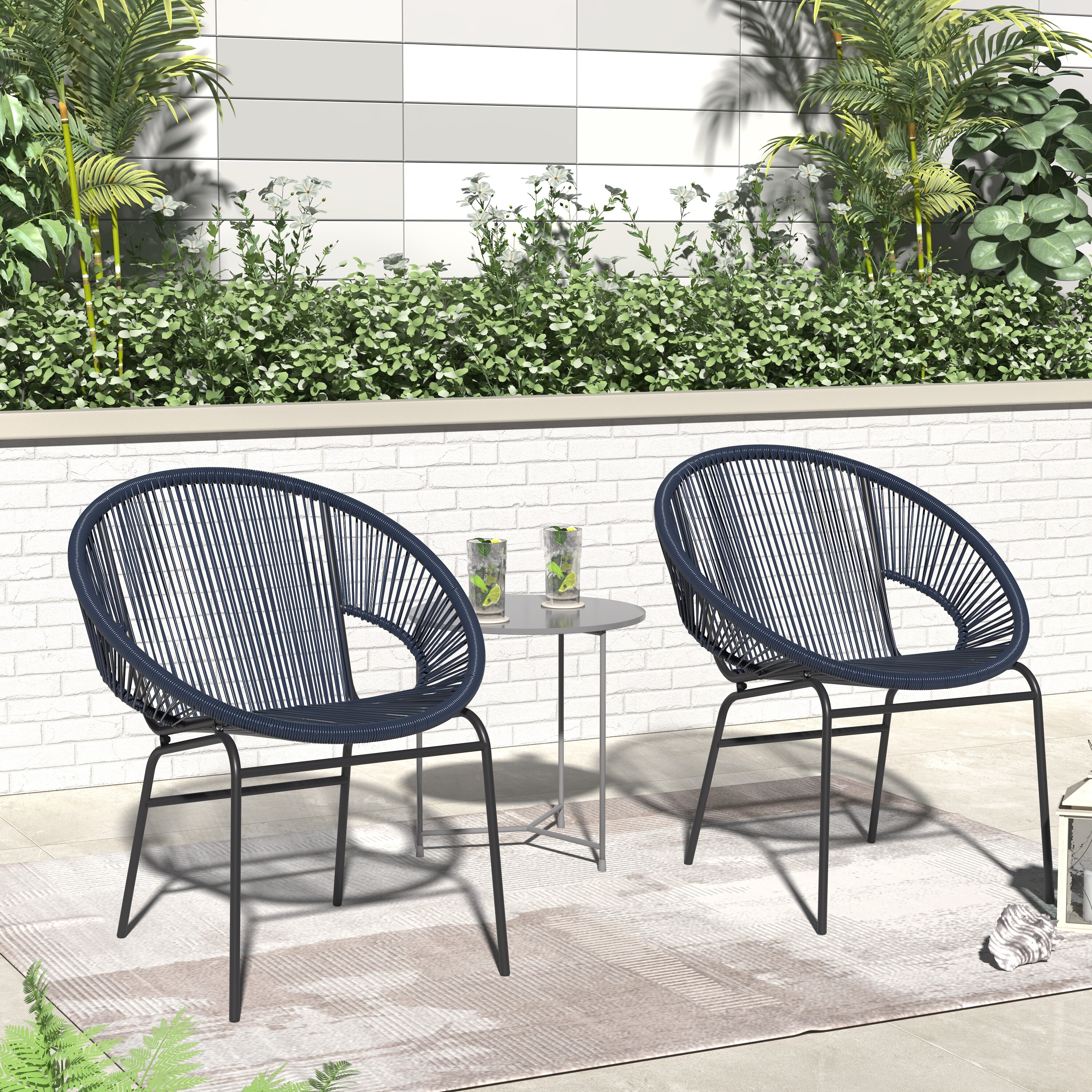 Sarcelles modern shop wicker patio chairs