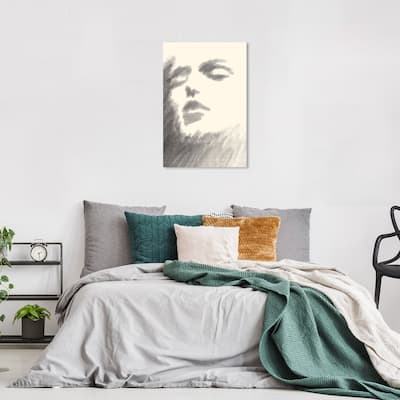 Wynwood Studio Canvas Classic and Figurative Retrato Gray and Dark Gray Traditional Wall Art Canvas Print