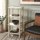 preview thumbnail 5 of 38, SAFAVIEH Home Dilyn 4 Tier Shelving Unit - 16" W x 16" D x 36" H