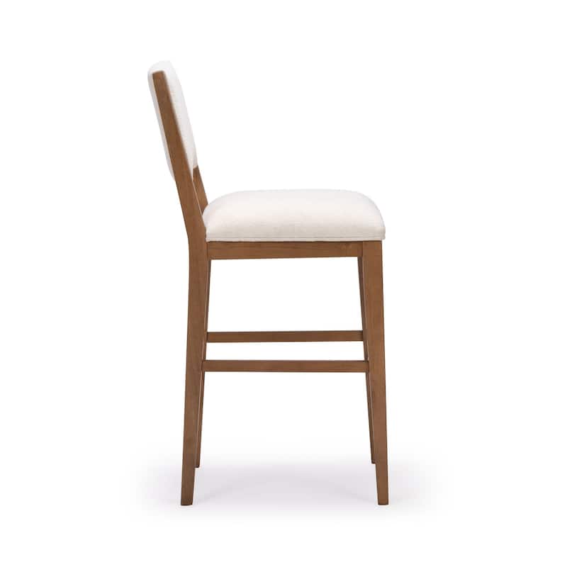 Plank and Beam Sereno Upholstered Bar Height Stool - Set of 2