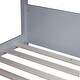 preview thumbnail 36 of 52, Wooden Low Height Twin Over Twin Bunk Bed Kids Bed with Guardrails,Ladder