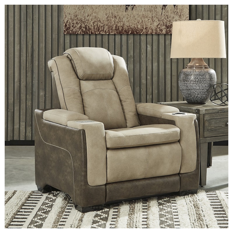 Next-Gen DuraPella Power Recliner/Adjustable Headrest - Sand