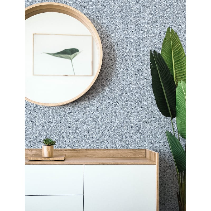 A-Street Prints Soul Indigo Animal Print Wallpaper