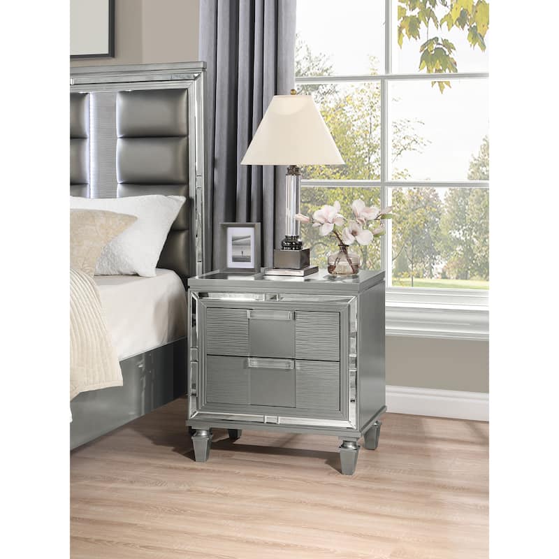 Genoa 2-Drawer 26 in. W Nightstand