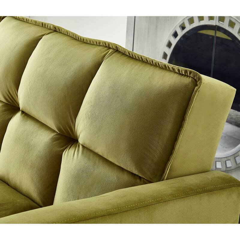 Comfortable Velvet Sleeper Sofa Bed by Legend Furniture