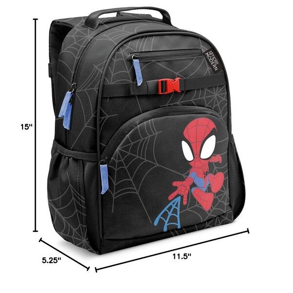dimension image slide 1 of 2, Medium Toddler Backpack for School Girls and Boys Kindergarten Elementary Kids Backpack Fletcher Collection Kids - 15"