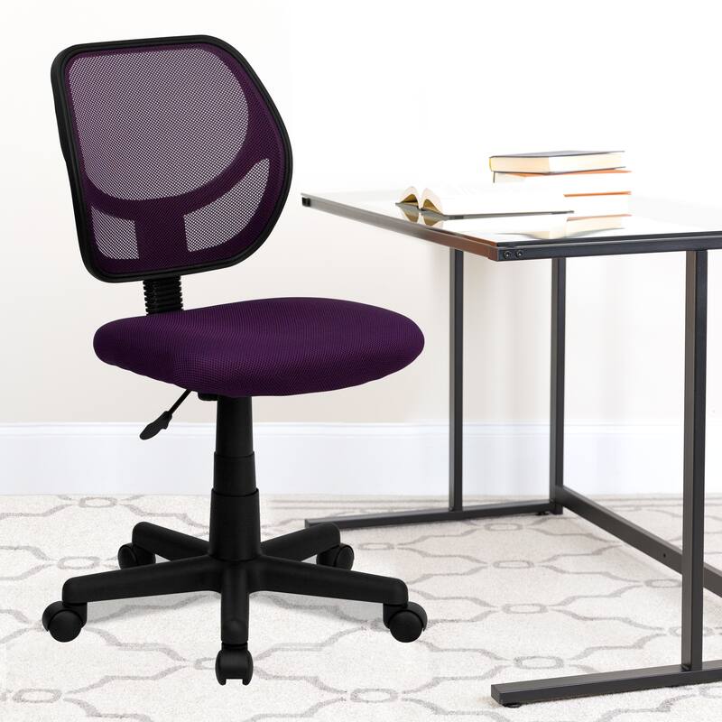 Low Curved Back Mesh Swivel Task Office Chair