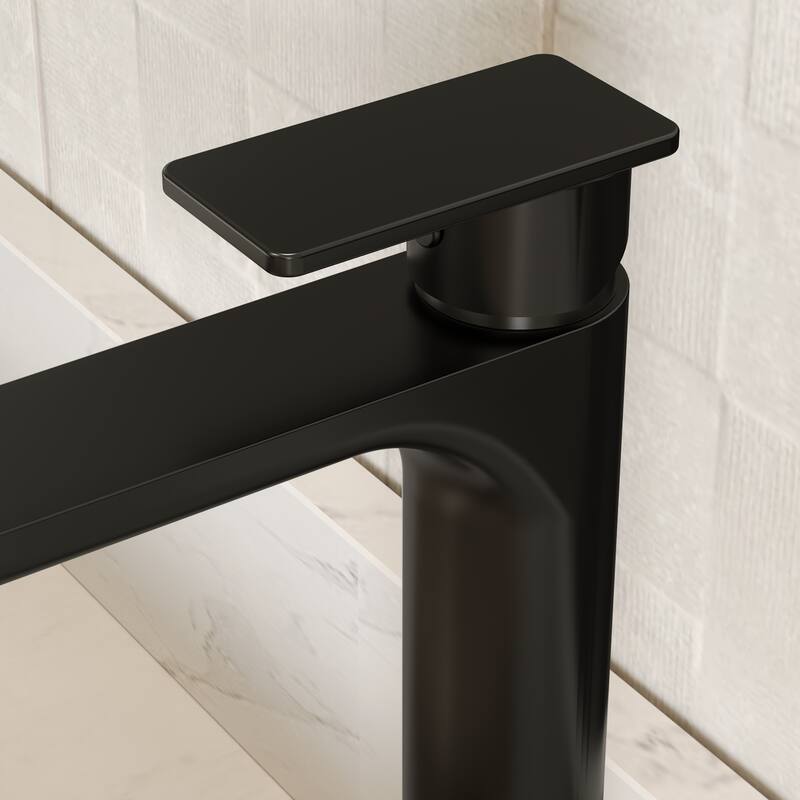 GRANDJOY Modern Vessel Sink Faucet with Spot Resistant Surface