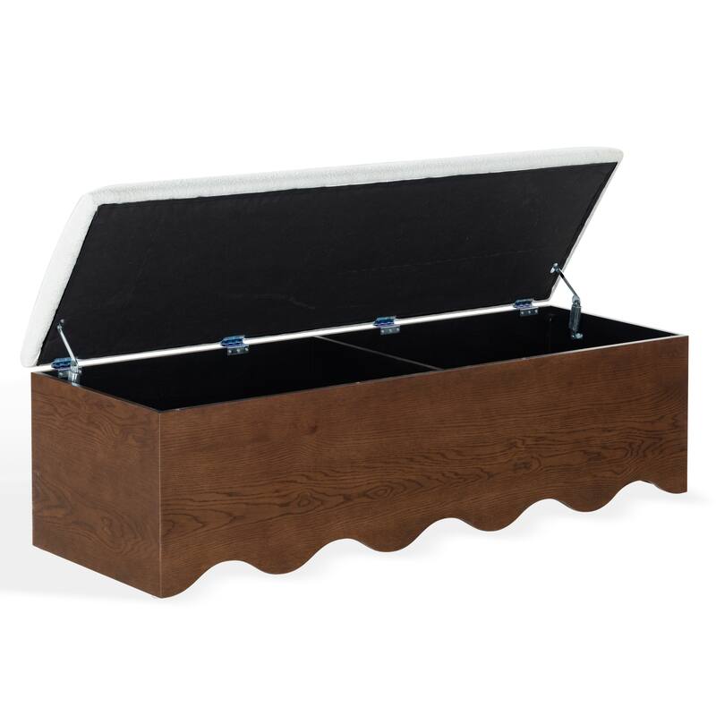 SAFAVIEH Couture Rose Andrea Cushion Top Storage Bench - 62"W x 20"D x 19"H