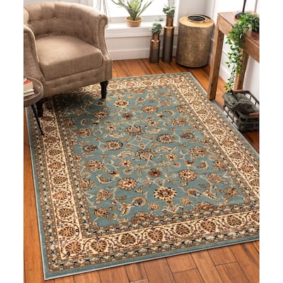 Well Woven Ariana Palace Light Blue Area Rug - 3'11" x 5'3"